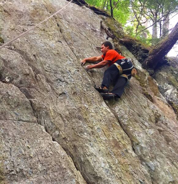 Rock Climbing In Amalga Harbor Southeastern Alaska Coastal Range