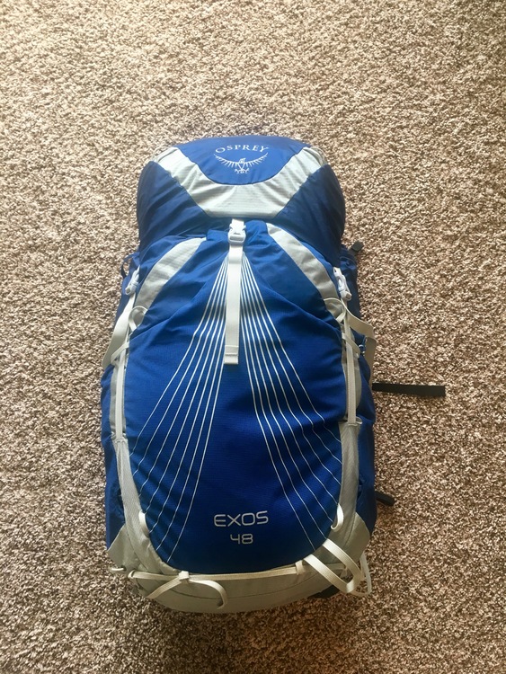 Osprey exos hotsell 48 sale