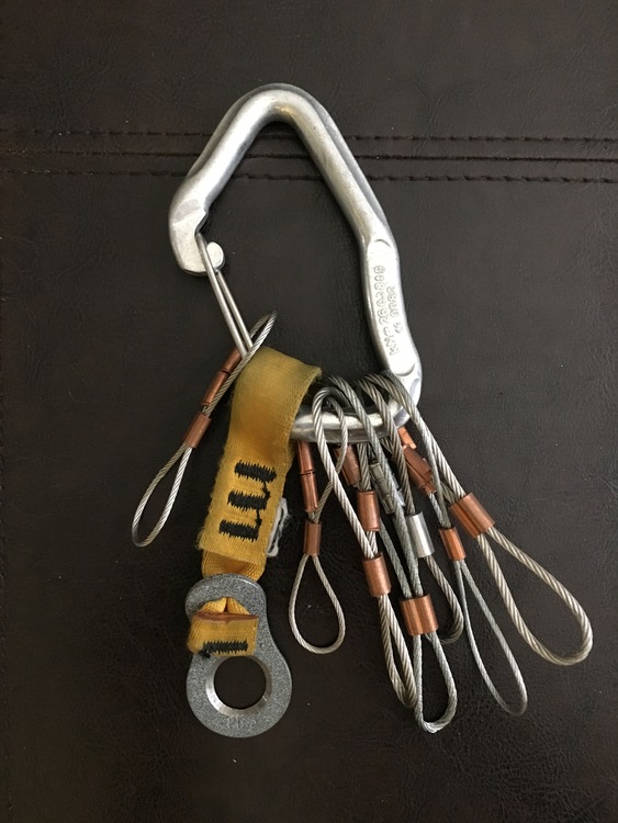 FS Aid climbing gear (copper heads & circle heads, beaks & RURPs, rivet hangers, pro traxion)