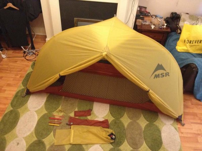 oogsten Sportschool directory FS: MSR Hubba 1 person tent