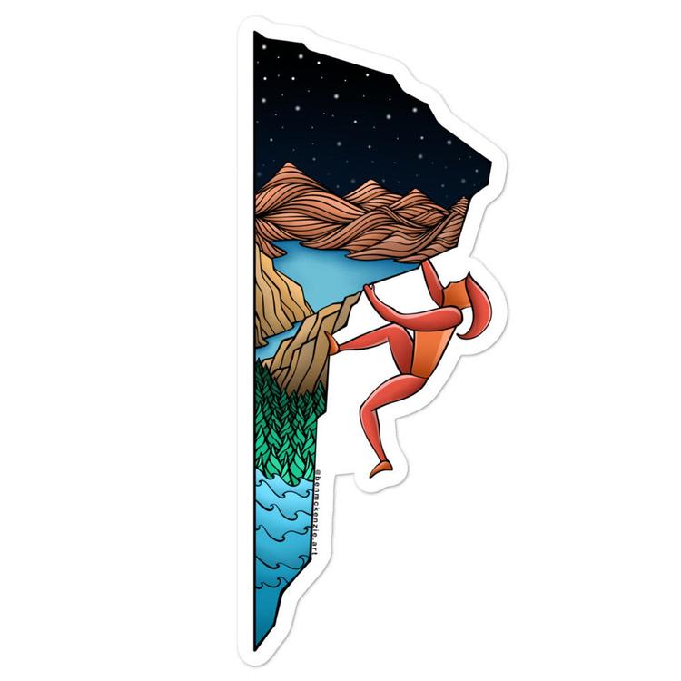 Climbing Sticker I Just Designed!