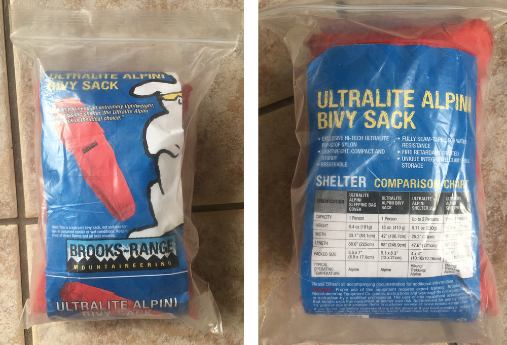 FS Bivy Sack Black Diamond & BrooksRange