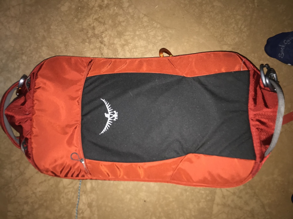 FS Osprey and Patagonia duffle bag