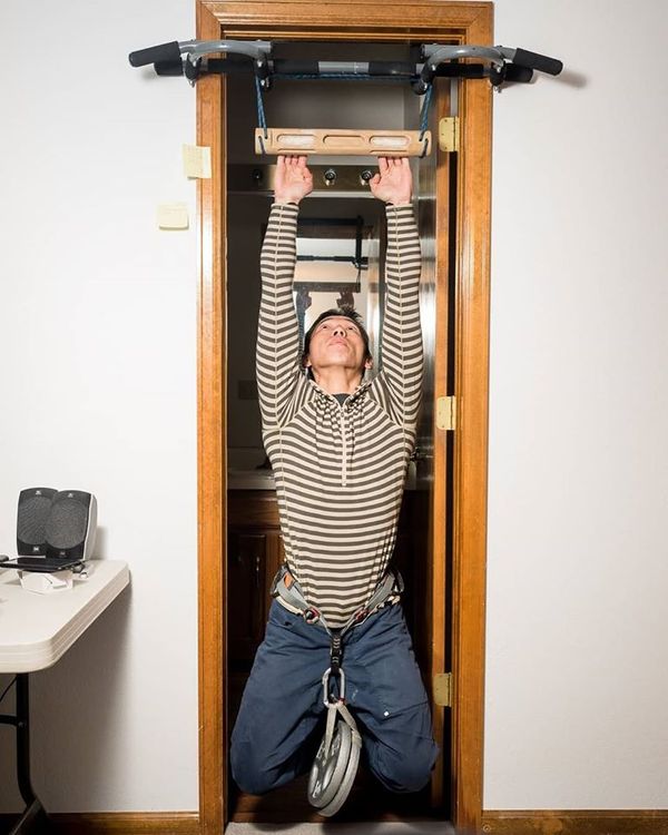 Anyone hang a “hangboard” via rope?