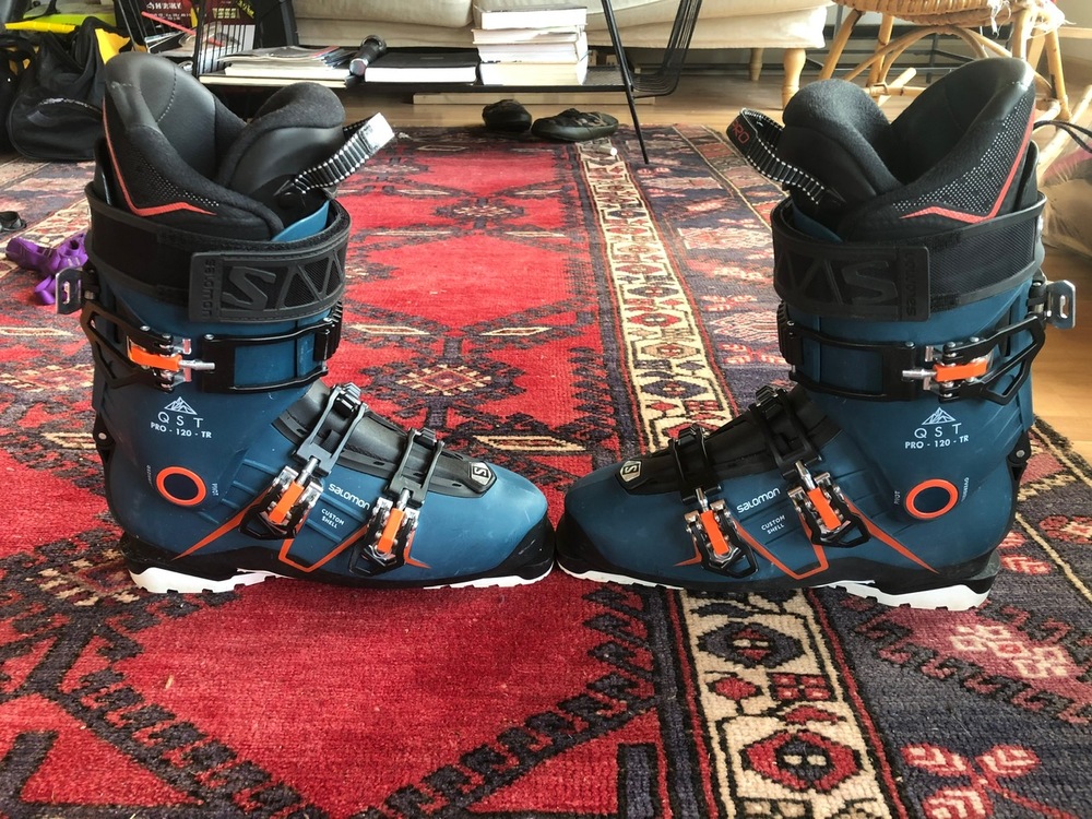 FS: Salomon QST Pro 120 TR- Compatible Ski Boots Size 27/27.5 $325 shipped.