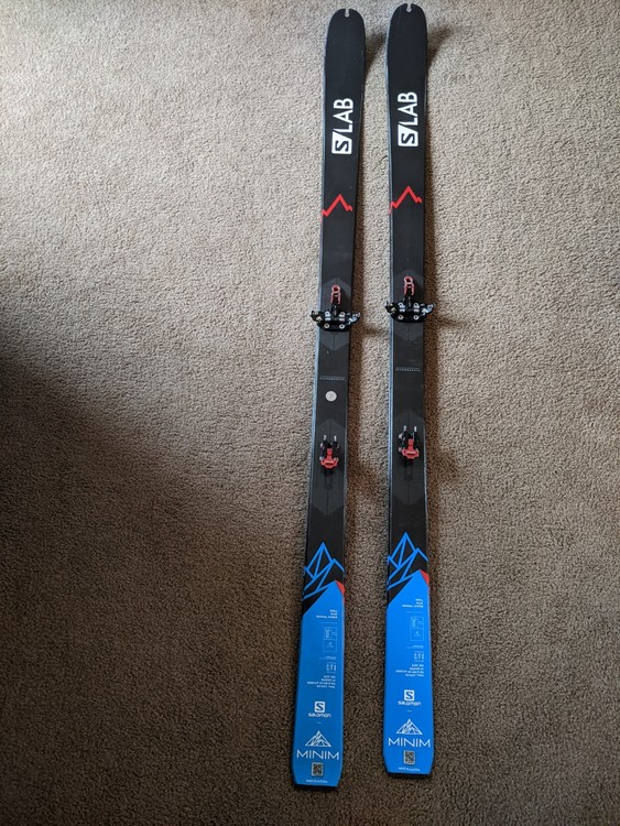 S Lab Minim Race Skis w/Plum 150 Bindings and Skins
