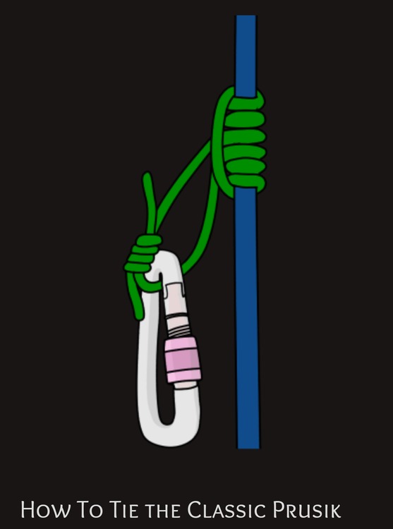 Autoblock/prusik knot for rappelling