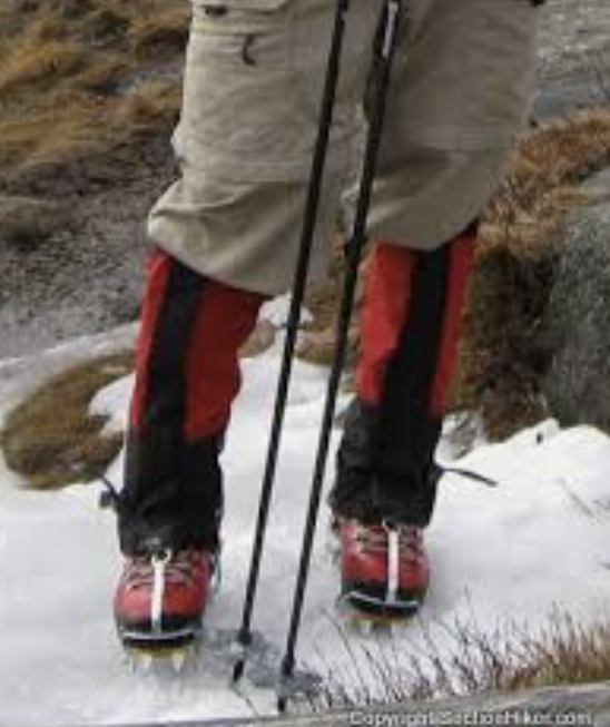 Pants for ice and mountaineering.