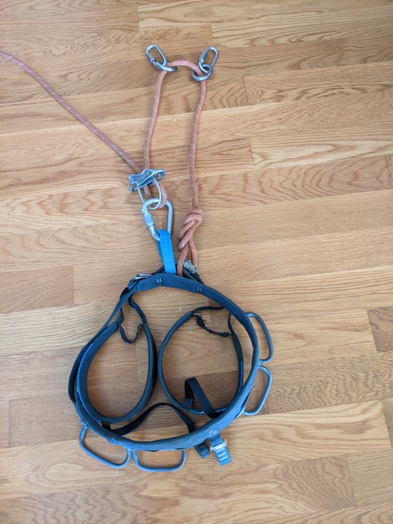 Odd single strand rappel technique safe?