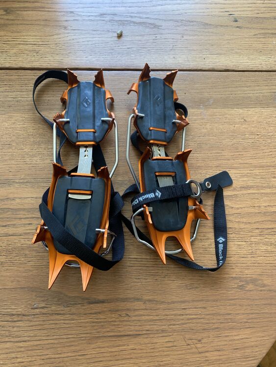 FS 5.10 Anasazi and Verdon size 9/42, BD Neve and Kahtoola KTS crampons