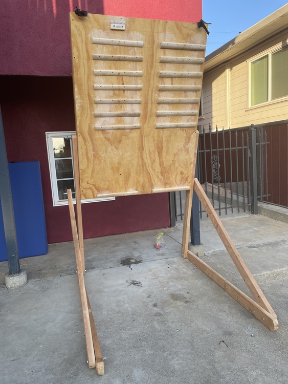 FS free standing campus board adjustable angle