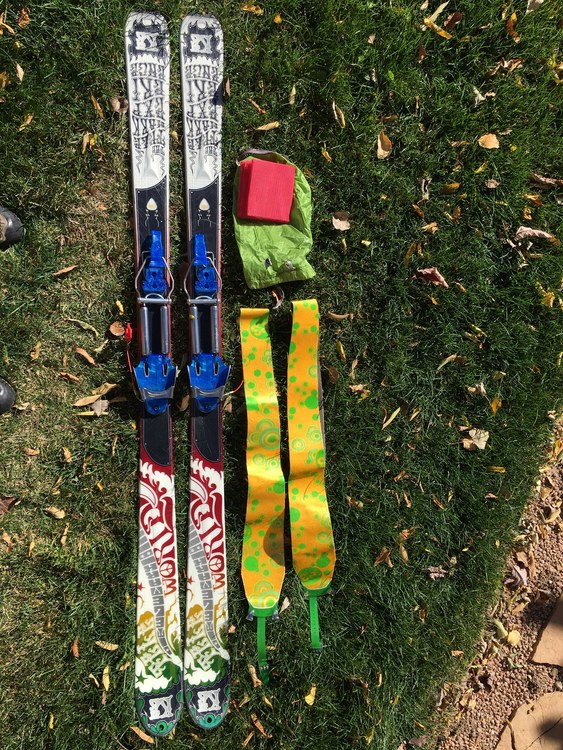 FS K2 Telemark Skis w skins