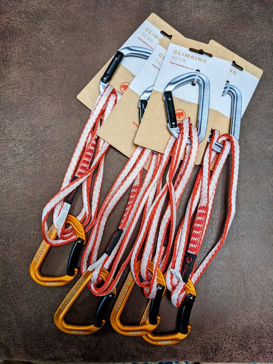 SOLD 4x alpine draws Mammut contact slings new 56 *SOLD*