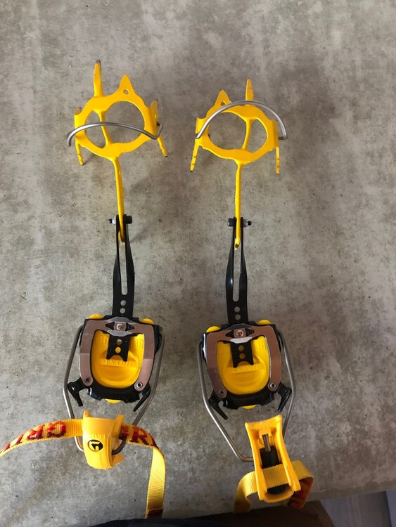 FS Grivel G20 Crampons, Petzl Altitude Harness