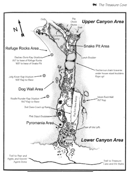 Wichita Mountains, Treasure Cove route clarification