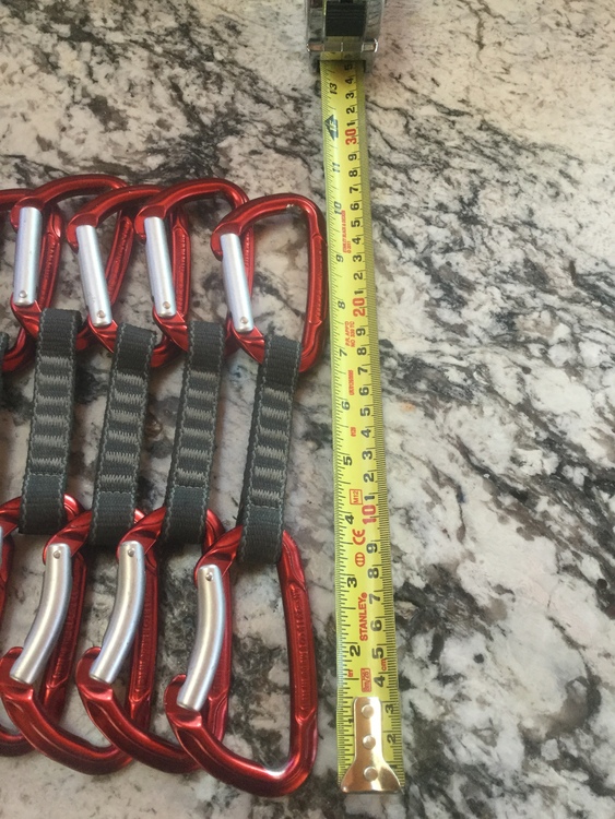 FS Mammut Quickdraws with Key Lock Carabiners. LOW PRICE! Free Shipping