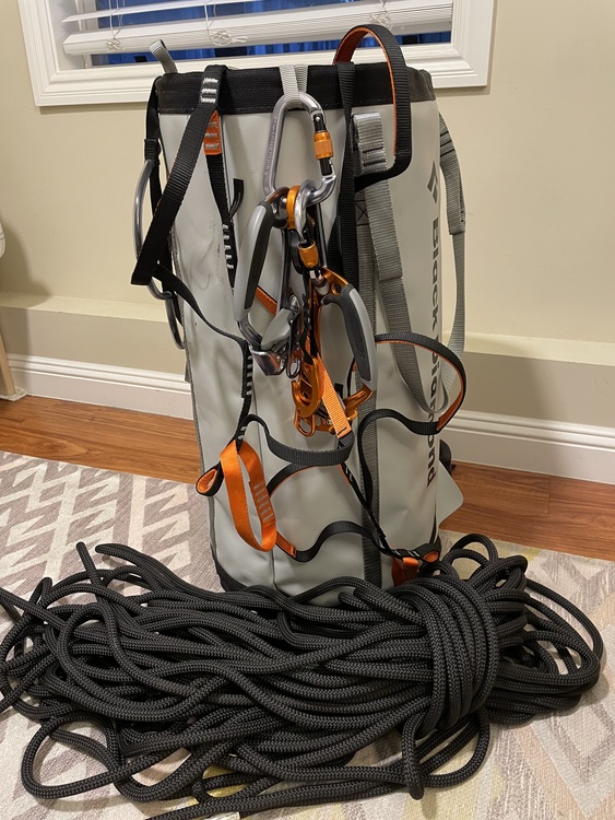 For Sale Big Wall Kit w/ Black Diamond Haulbag, Ascenders, & Rope