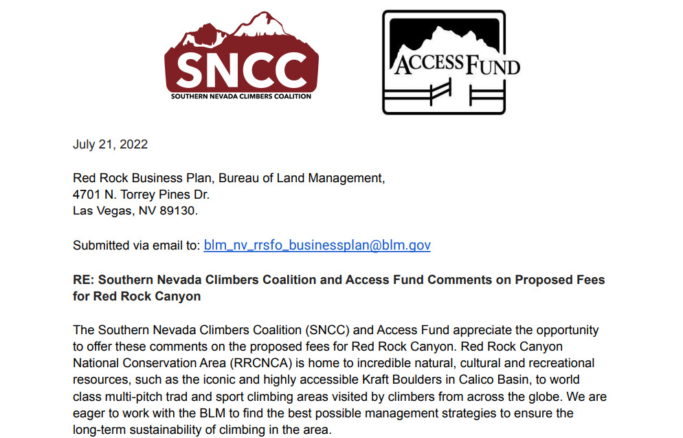 SNCC, Access Fund ask BLM to suspend changes to business plan amid appeal
