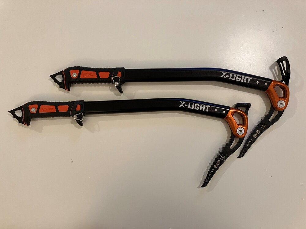 SOLD CAMP/Cassin XDream/XLight ice tools, Alpinist Pro/Alpinist Tech crampons, & Rocket ice