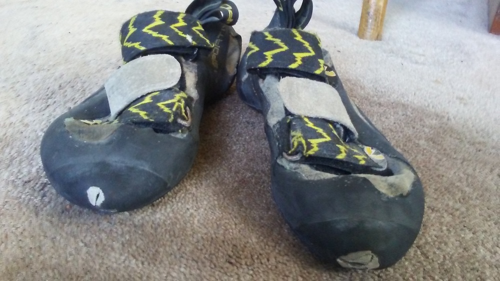 used climbing shoes