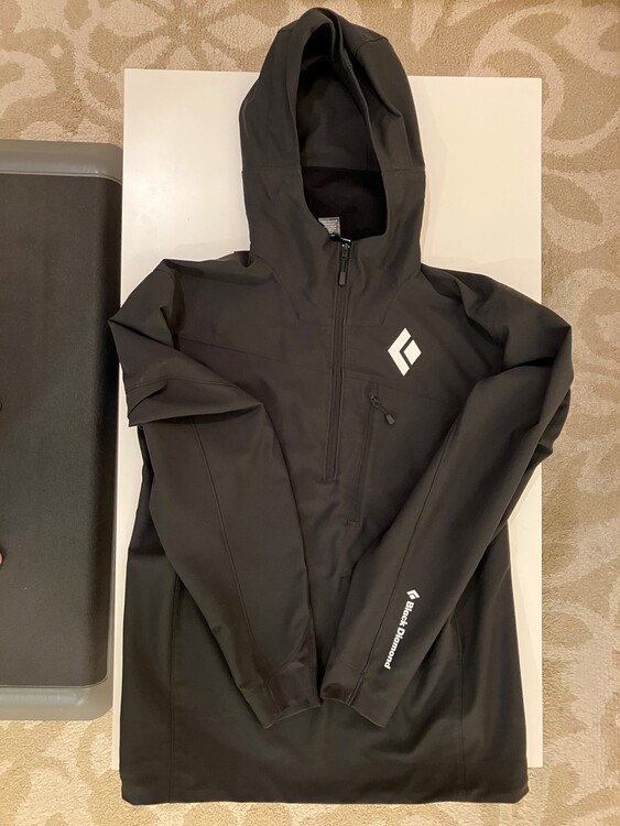 SOLD: Black Diamond BDV Hoody (men's M), Patagonia Knifeblade