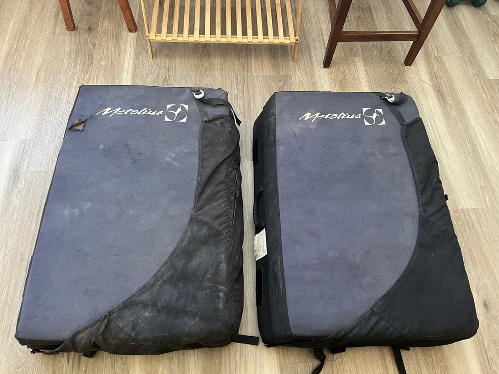 Two Metolius Session Crash Pads