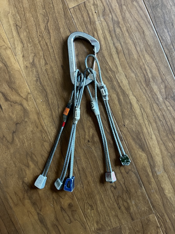 Misc. cams, nuts, quickdraws, etc FS cleaning out the gear closet