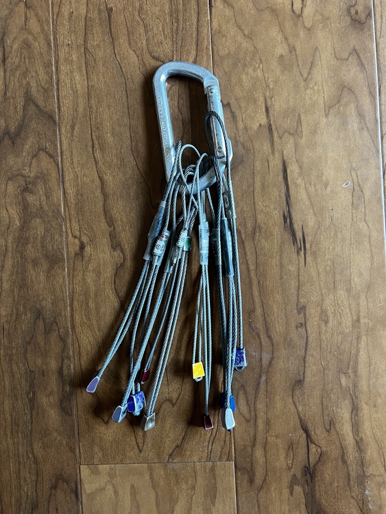 Misc. cams, nuts, quickdraws, etc FS cleaning out the gear closet