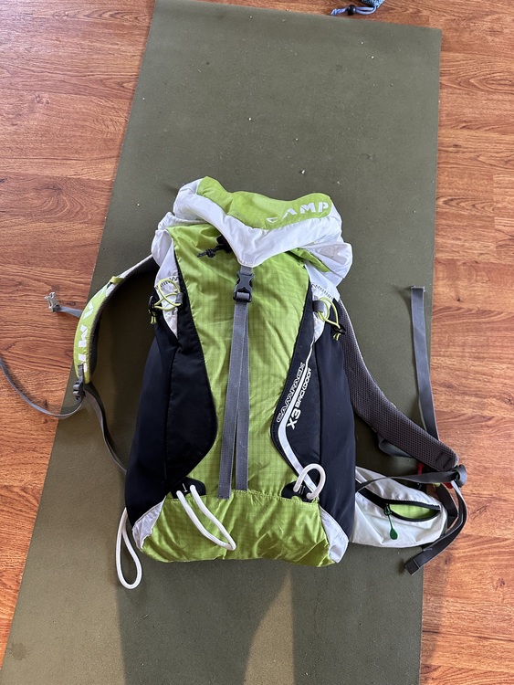 FS Ski mountaineering pack and Salomon Guardian bindings