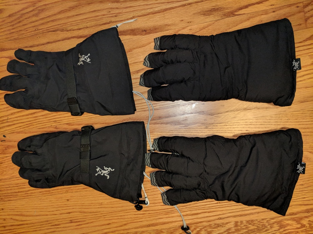 FS Arc Teryx Beta Glove Black L & atom liners L 115 Price Drop