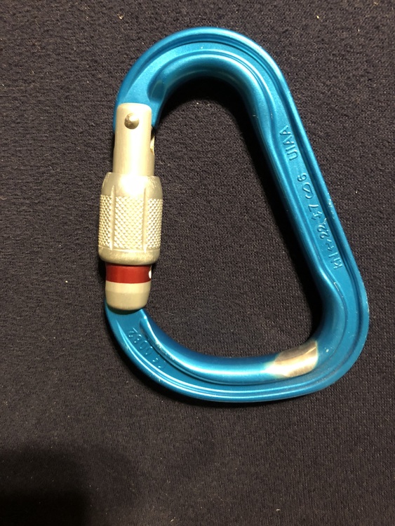 Carabiner wore out after one day of top rope?