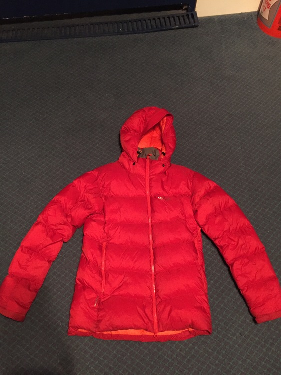 Rab Ascent Down Puffy Jacket 640 Fill Power Men Medium Red $170