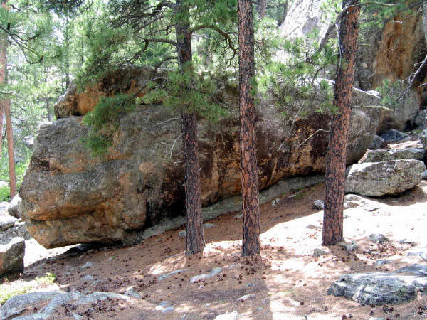 The Lillipad Boulder on Southern Side of Mt. Baldy