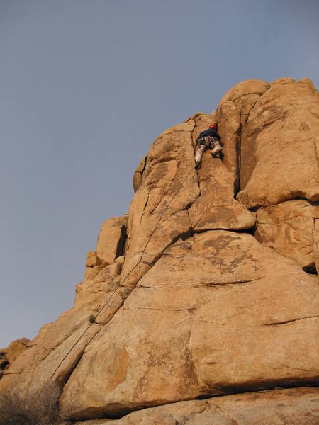 Jeff Crow approaches the top on Rainy Day Women.
