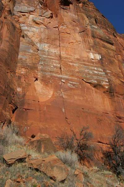 Cherry Crack...start at the tree, head up and left to the obvious crack