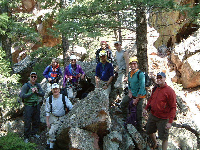 Some of the rowdy CMC bunch from Dvr, led by the all-knowing prof. John Raich.<br>
<br>
Fun route.