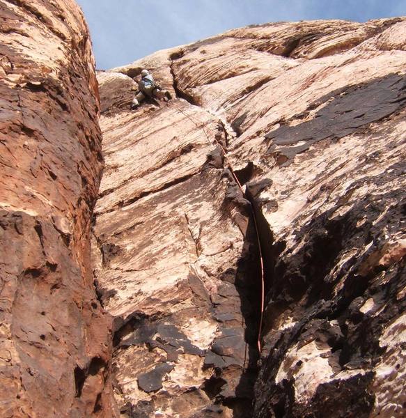 Looking up at the aesthetic crack on pitch 2 of Olive Oil.