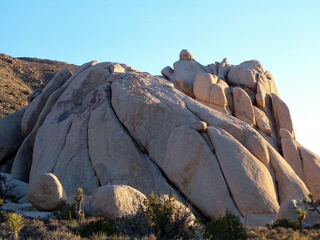 The north face of North Cave Rock, Joshua Tree NP