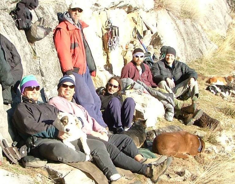 Just a few of The Route Setters from Hell. Sitting at the base of the The South Flatiron
