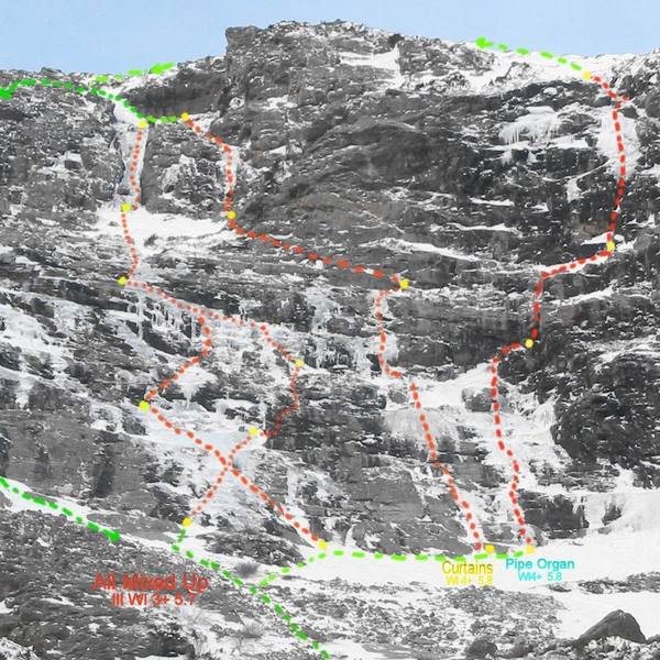 An overview of the "All Mixed" Up wall.