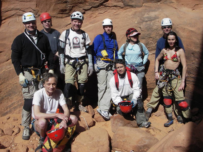 with Ryan and the rest of the ACA gang<br>
march 06 canyoneering north wash Hog4<br>
THE EMPEROR is taking the picture
