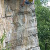 Jeff Arliss pulling the first roof on Feast of Fools (5.10).