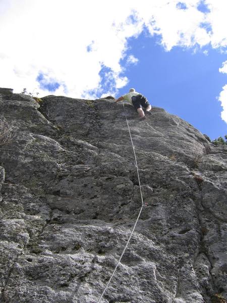 Ray Snead on the first ascent of Second Career.