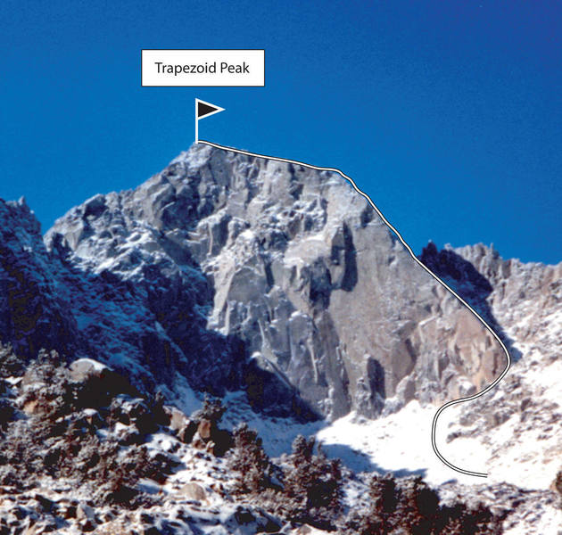 Route beta - Trapezoid - Northwest Slab.