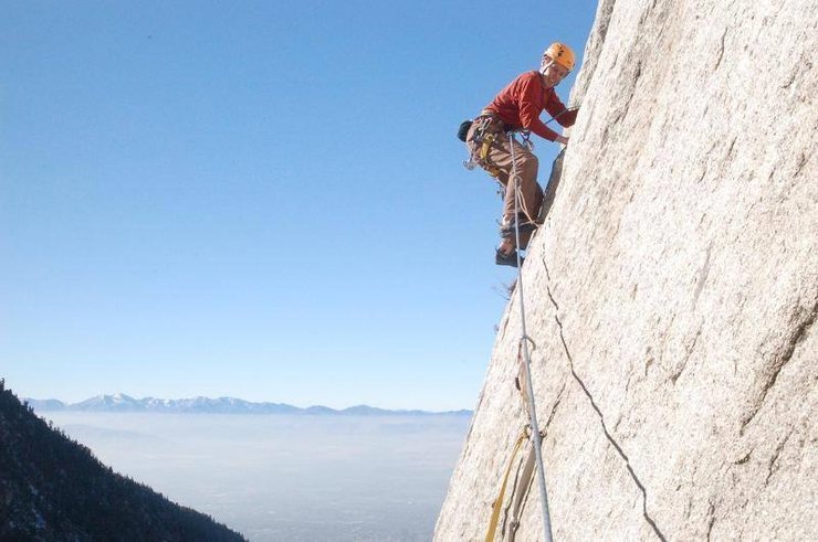 climbin with mike and dave on arm and hammer right after the aid/.11 section