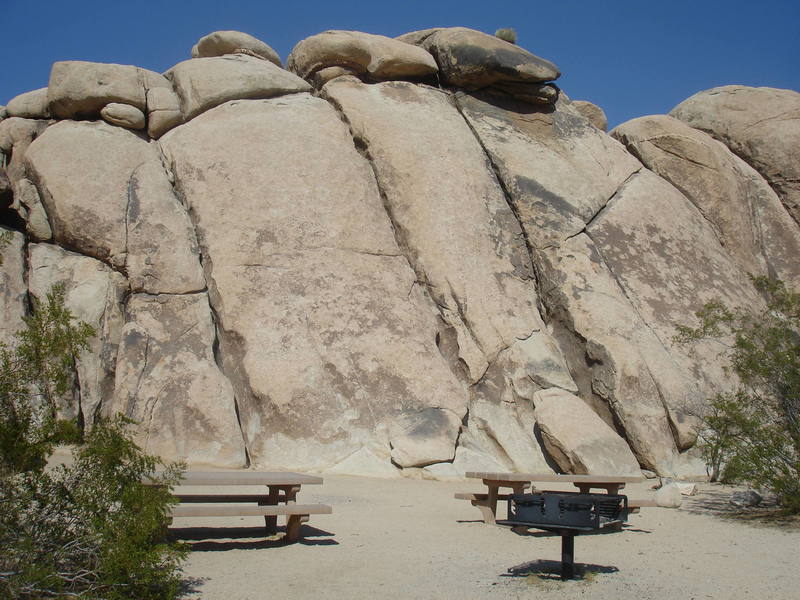 Pictured here are the route The Trough through Baby Point Five (5.8 R)