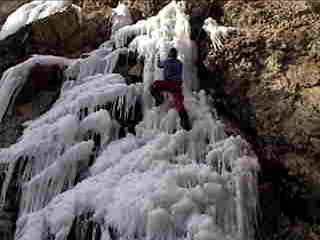 This was my first Ice climb. This is on big cotton wood, storm mountain picnic area north face. I don't know the rate of the climb but was a trill.