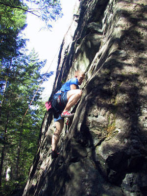 This photo probably best represents what the climbing on the route looks like (as well as the rest of Blackstone).