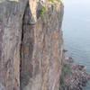 Unknown climber on Superior Crack.