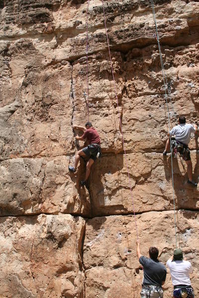 Jared at the layback section of "Betty Cracker". Not too often you get really fun movement on a route at this grade.